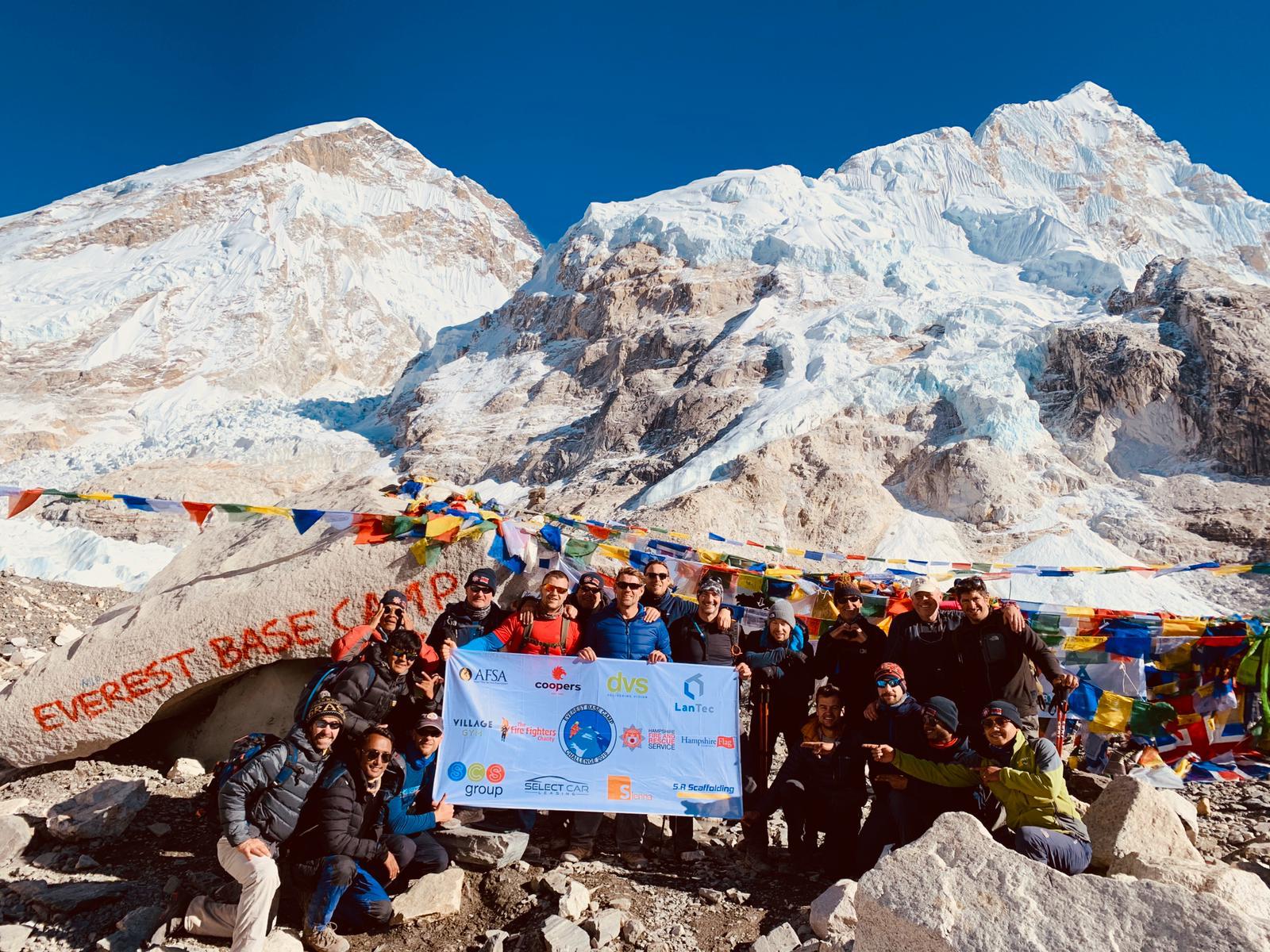 Clients at Mount Everest Base Camp 